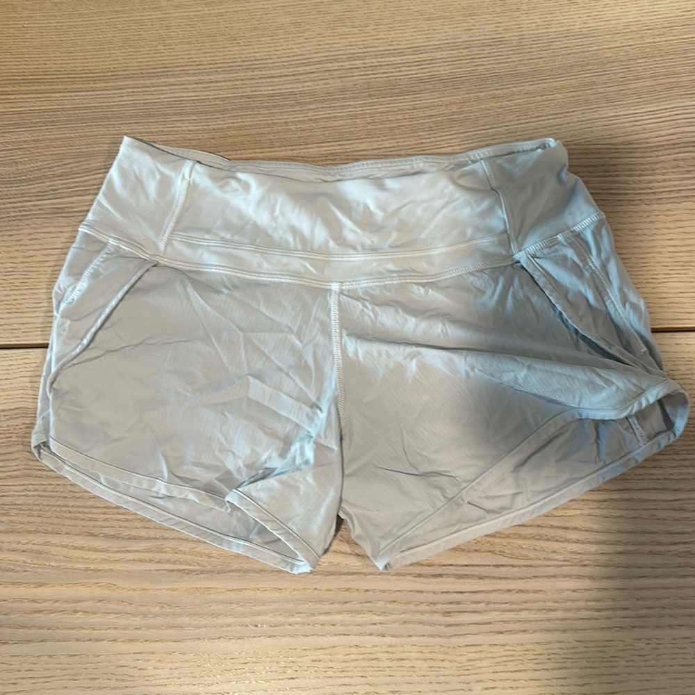 White Lululemon shorts